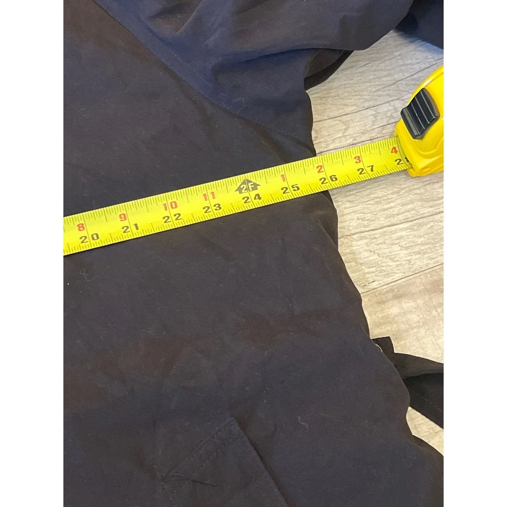 Ralph Ralph Lauren Mens Black Double Breasted Belted Trench Coat 42L Long Jacket